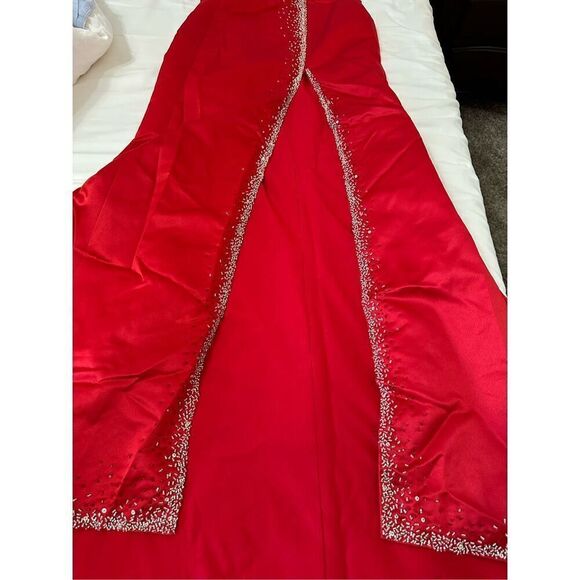 NWT Precious Formals Beaded Sequined Evening Prom Gown Dress Ball Gown Sz 10 - Picture 14 of 14